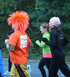 Orange hair runner